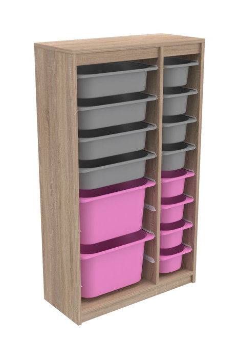 Hanah Home Montana Xs 2D4N8U - Gris Sonomo y Rosa